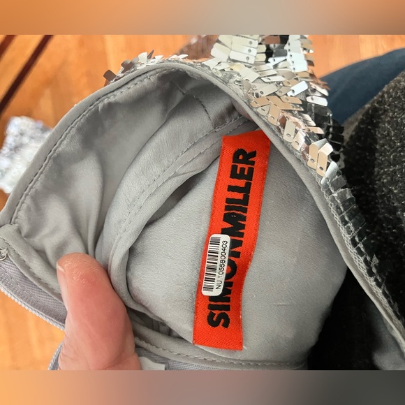 Simon Miller sequin sculpty dress in satellite silver - Picture 7 of 7